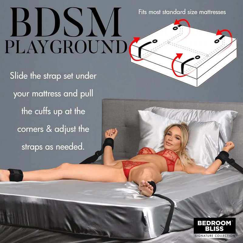 XR Brands - Lover's Bed Restraint System - Desireshop.nl