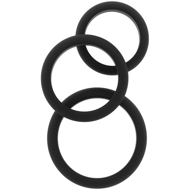Hidden Desire – Stamina Premium C-Rings 3 Pcs Set - Desireshop.nl