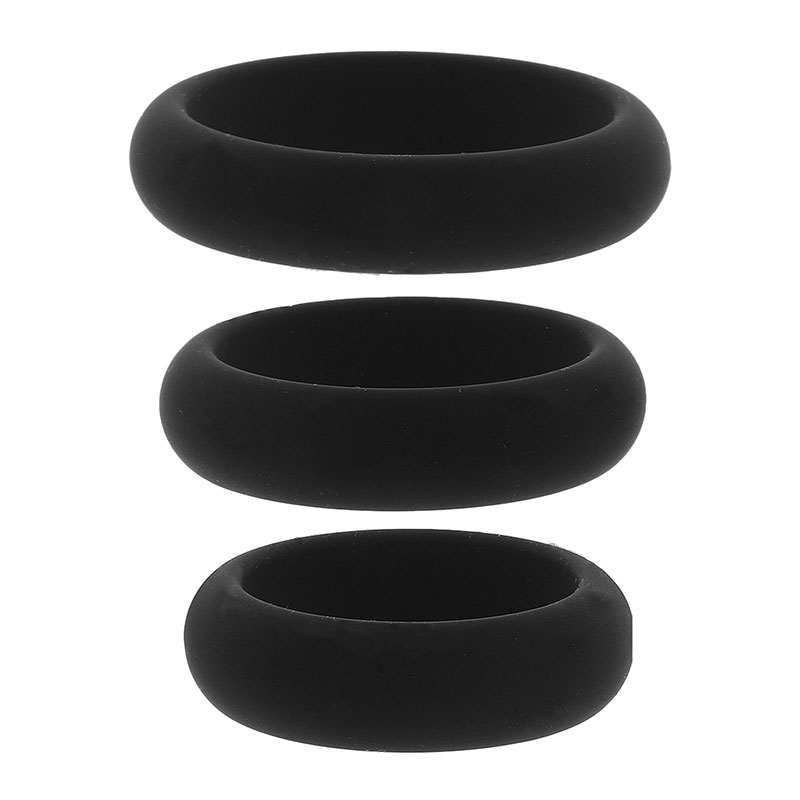 Hidden Desire – Stamina Premium C-Rings 3 Pcs Set - Desireshop.nl