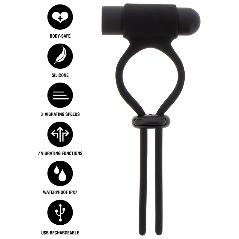 Hidden Desire – Vibrating & Adjustable C-Ring - Desireshop.nl