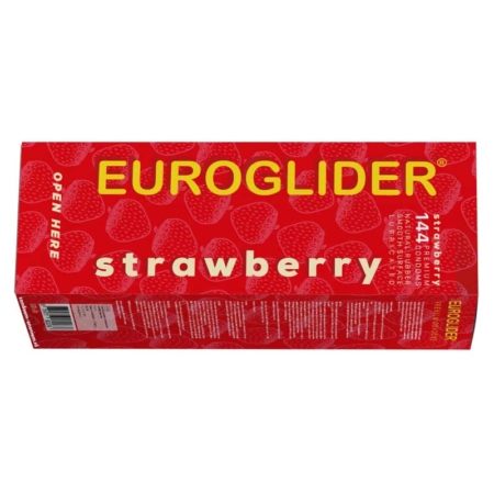 Euroglider Strawberry 144 condooms - Desireshop.nl
