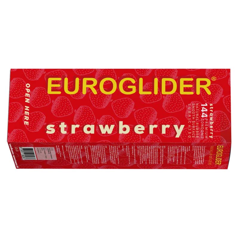 Euroglider Strawberry 144 condooms - Desireshop.nl